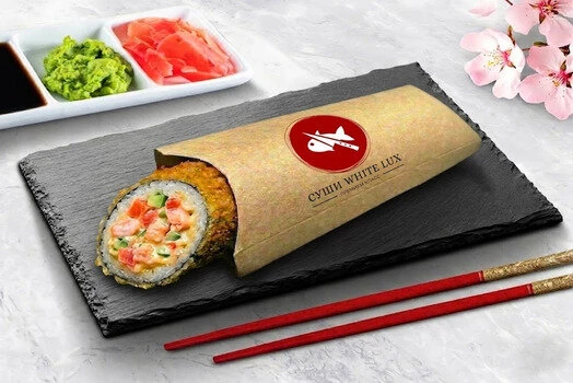 Шаверма с креветкой в темпуре