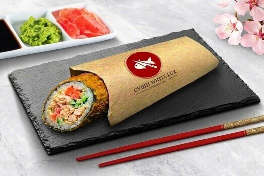 Шаверма с курицей в темпуре