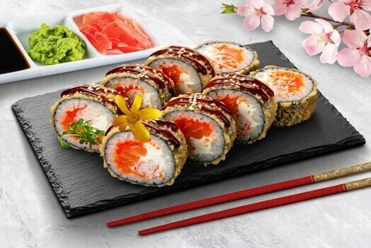 Лосось темпура