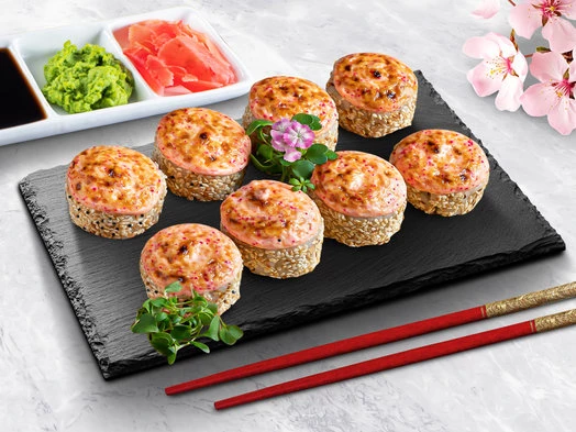 Спайси ролл с копченой курицей