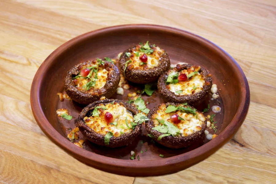 Шампиньоны запечённые с сыром