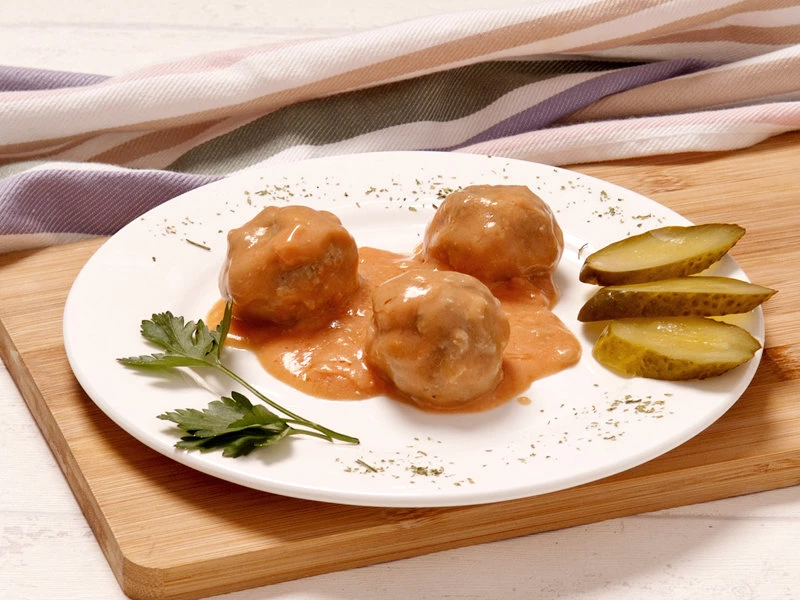#Тефтельки мясные в томатном соусе