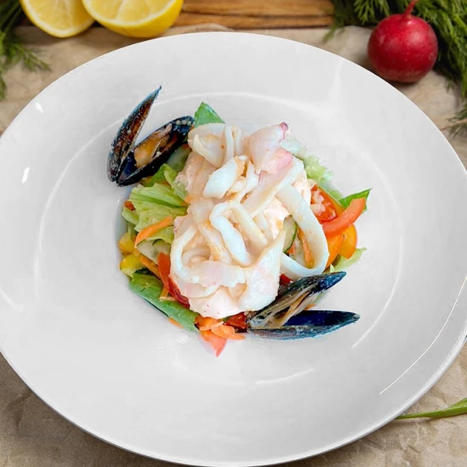 Салат "Морской" с кальмаром