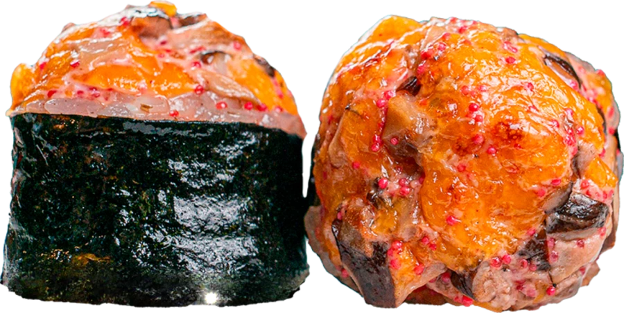 Запеченный c шиитаке и чеддером