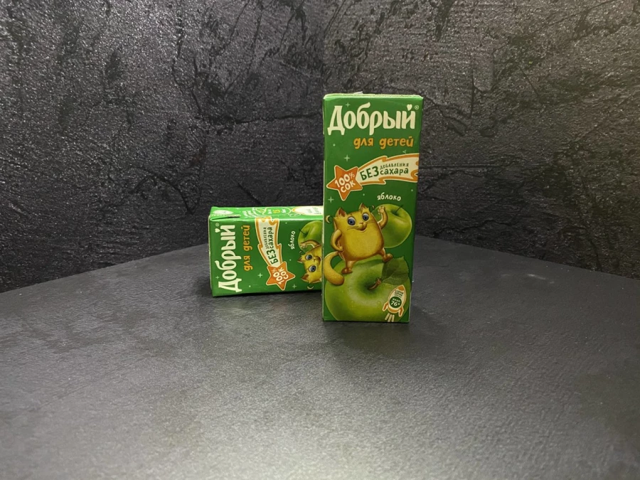 Сок с трубочкой детский