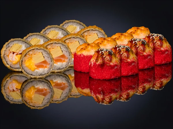 Комбо-сет Хот ролл и Запечённый 16шт