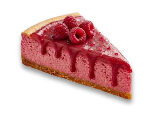 Чизкейк с малиной