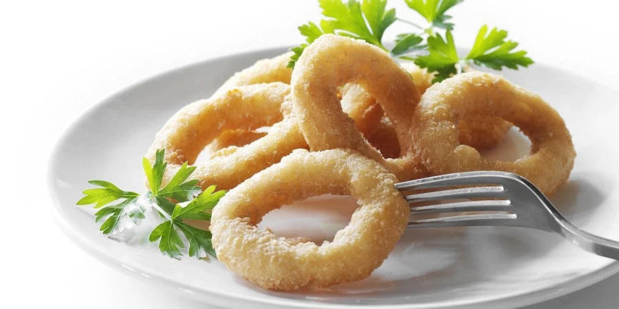 Кольца Луковые с соусом