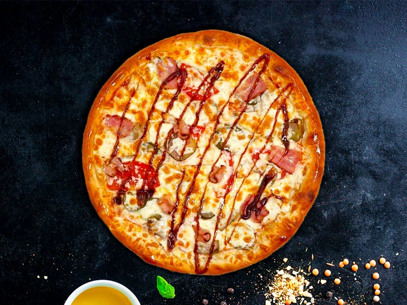Пицца ЧЕТЫРЕ МЯСА 28 см