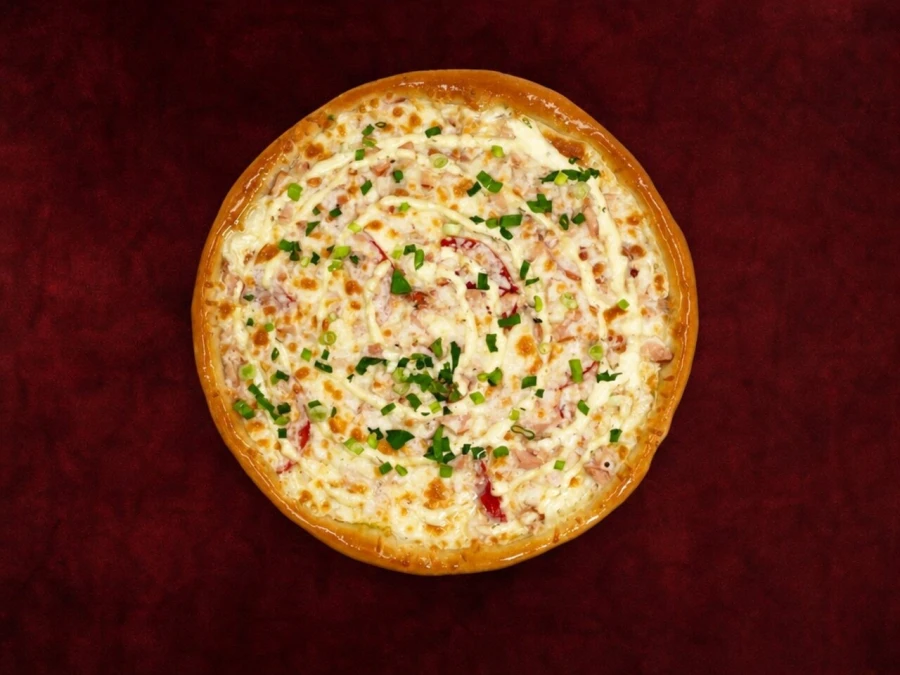 Пицца С КОПЧЁНОЙ КУРОЧКОЙ 22 см