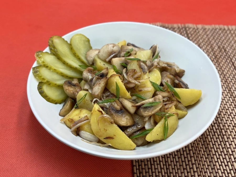 Картофель с грибами