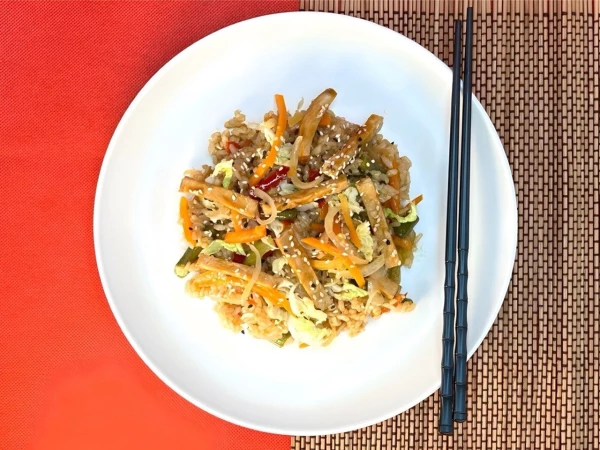 Тяхан со свининой 