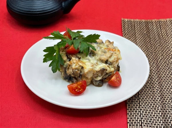 Жульен с курицей и грибами