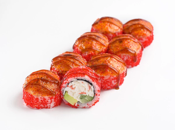 Запеченная калифорния с крабом