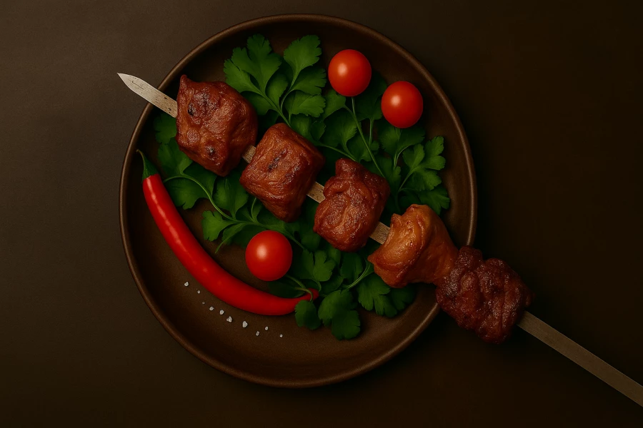 Шашлык из свиной шеи