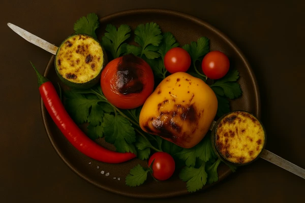 Овощи на углях
