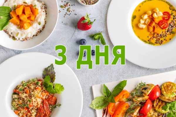 Заказать веган рацион на 3 дня