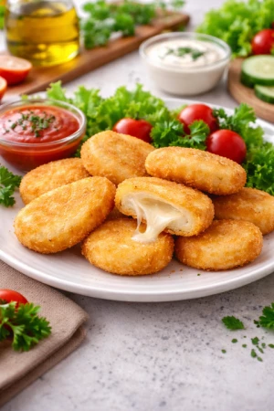 МЕДАЛЬОНЫ СЫРНЫЕ  С МАЦАРЕЛЛОЙ 8 шт.