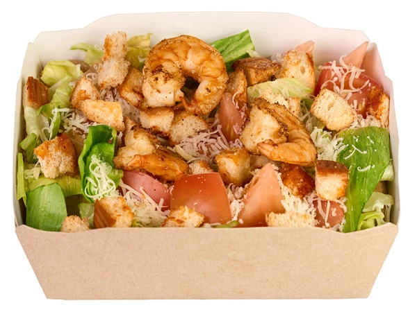 Салат "Цезарь" с креветками