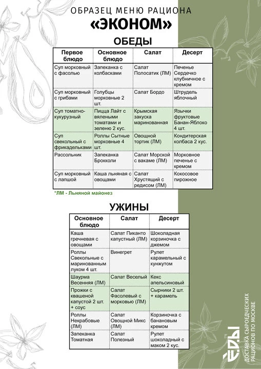 «Гурман», обед + ужин