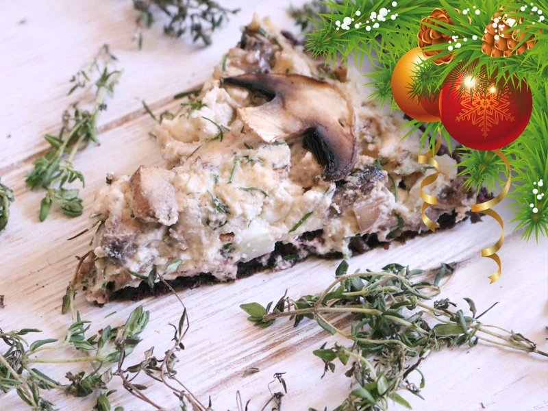 Пицца сыроедческая Брокколи, 1 кусок