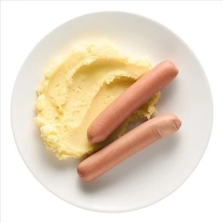 Пюре картофельное с сосисками