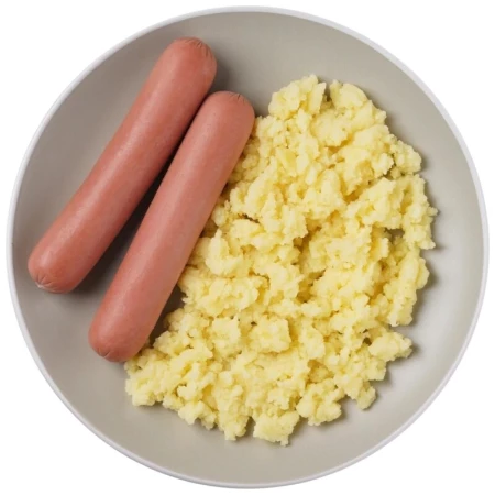 Омлет с сосисками