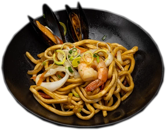 Кайсен яки удон Seafoodu yaki udon