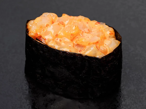 Спайси хотате суши  Spicy hotate sushi