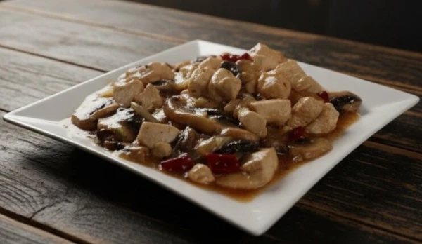 КУРИЦА С ШАМПИНЬОНАМИ (Азия)