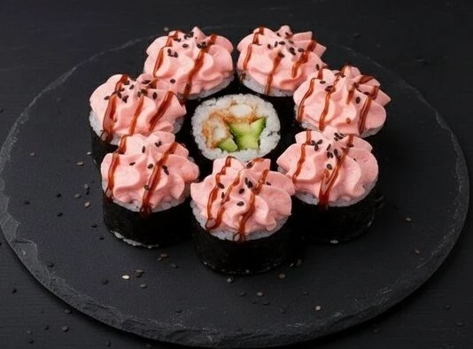 Ролл с кальмаром