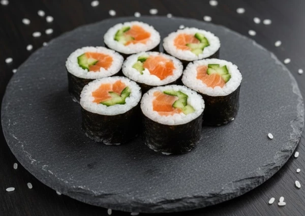 Ролл с лососем