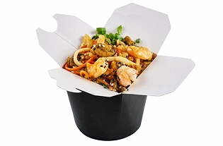 Соба с морепродуктами