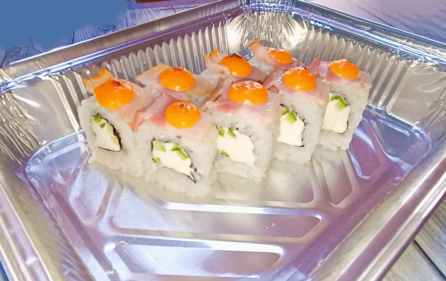 Запечённый ролл с беконом