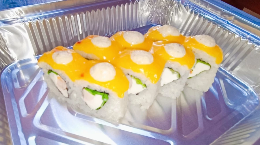 Запечённый ролл Цезарь