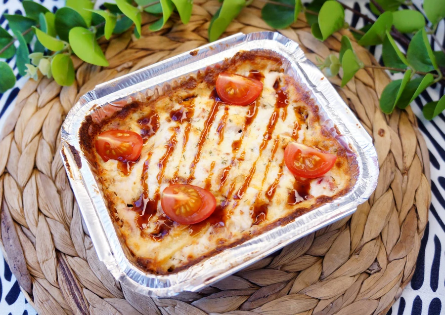 Бокс с копчёной курицей и фри