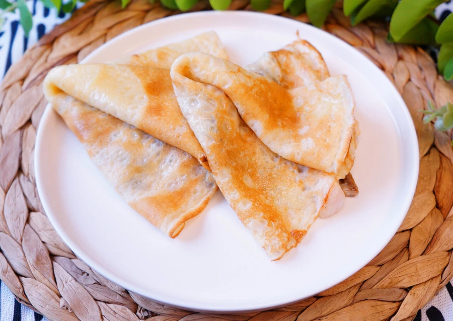 Блинчики с курицей и грибами