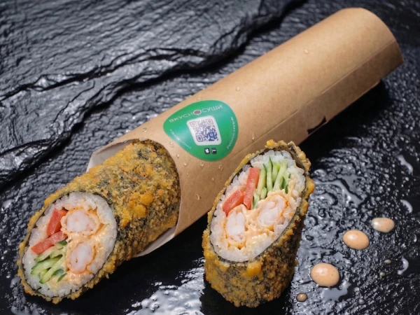 Японская шаверма в темпуре с креветкой